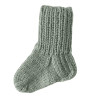 Hand Knit Baby Wool Socks Green 0 – 3 months