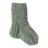 Hand Knit Baby Wool Socks Green 0 – 3 months