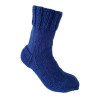 Hand Knit Men Wool Socks Royal Blue