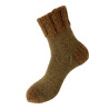 Hand Knit Women Wool Socks Toffee - Green