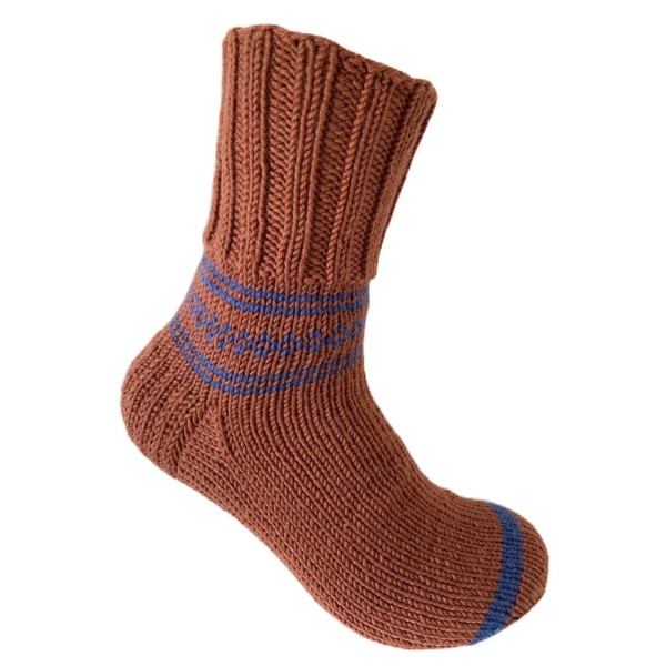 Hand Knit Women Wool Socks Cedar