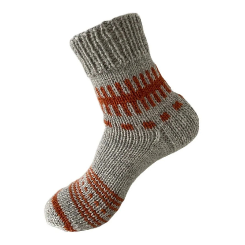 Hand Knit Women Wool Socks Grays Hand Knit Women Wool Socks Grays