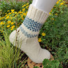 Hand Knit Women Wool Socks Dana White