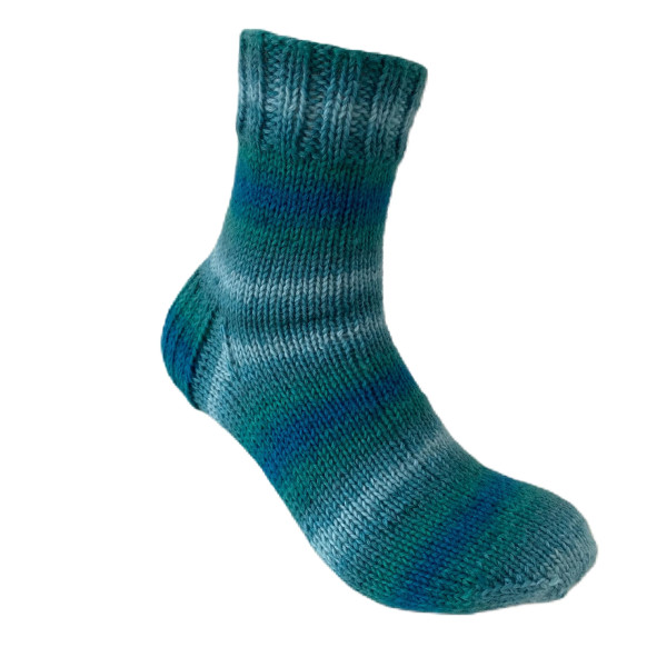 Hand Knit Women Wool Socks Jupiter Turquoise