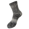 Hand Knit Women Wool Socks Grey - Black