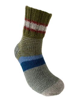 Hand Knit Women Wool Socks Multicolor
